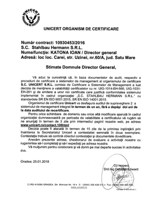Stahlbau Ro Certifications